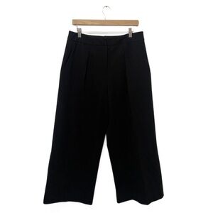 Velvet by Graham & Spencer Black High-Rise Wide-Leg Trouser Pants Size 8